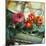 Gutter Planted with Gerberas-null-Mounted Photographic Print