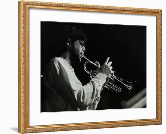 Guy Barker Playing the Trumpet at the Stables, Wavendon, Buckinghamshire-Denis Williams-Framed Photographic Print