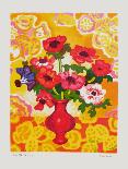 Red Flowers with Painting-Guy Charon-Collectable Print
