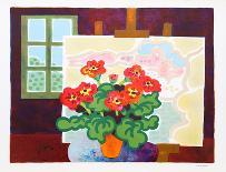 Flowers On Window Sill-Guy Charon-Framed Collectable Print