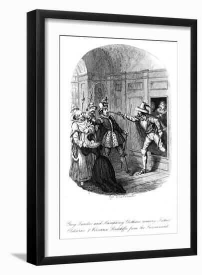 Guy Fawkes and Humphrey Chetham, 1605-George Cruikshank-Framed Giclee Print