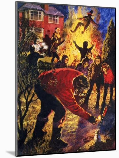 Guy Fawkes Night-English School-Mounted Giclee Print