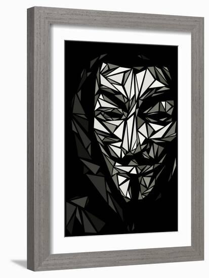 Guy Fawkes-Cristian Mielu-Framed Art Print