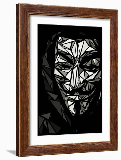 Guy Fawkes-Cristian Mielu-Framed Art Print