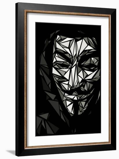 Guy Fawkes-Cristian Mielu-Framed Art Print