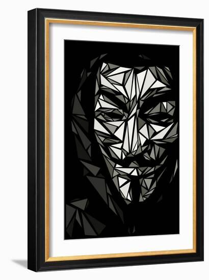 Guy Fawkes-Cristian Mielu-Framed Art Print