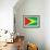 Guyana Flag Design with Wood Patterning - Flags of the World Series-Philippe Hugonnard-Framed Art Print displayed on a wall