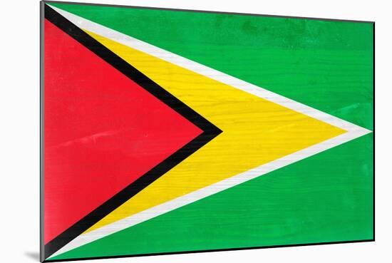 Guyana Flag Design with Wood Patterning - Flags of the World Series-Philippe Hugonnard-Mounted Art Print