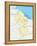 Guyana Political Map-Peter Hermes Furian-Framed Stretched Canvas