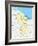 Guyana Political Map-Peter Hermes Furian-Framed Art Print