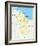 Guyana Political Map-Peter Hermes Furian-Framed Art Print