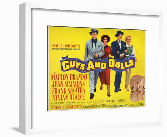 Guys And Dolls, 1955, Directed by Joseph L. Mankiewicz-null-Framed Giclee Print