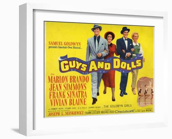 Guys And Dolls, 1955, Directed by Joseph L. Mankiewicz-null-Framed Giclee Print