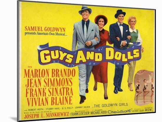 Guys And Dolls, 1955, Directed by Joseph L. Mankiewicz-null-Mounted Giclee Print