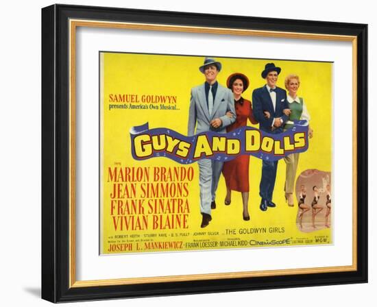 Guys And Dolls, 1955, Directed by Joseph L. Mankiewicz-null-Framed Giclee Print