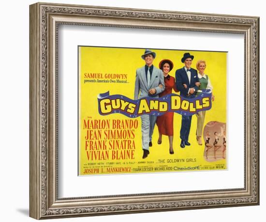 Guys And Dolls, 1955, Directed by Joseph L. Mankiewicz-null-Framed Giclee Print