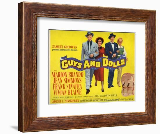 Guys And Dolls, 1955, Directed by Joseph L. Mankiewicz-null-Framed Giclee Print