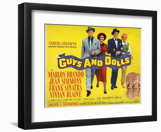 Guys And Dolls, 1955, Directed by Joseph L. Mankiewicz-null-Framed Giclee Print