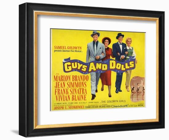 Guys And Dolls, 1955, Directed by Joseph L. Mankiewicz-null-Framed Giclee Print