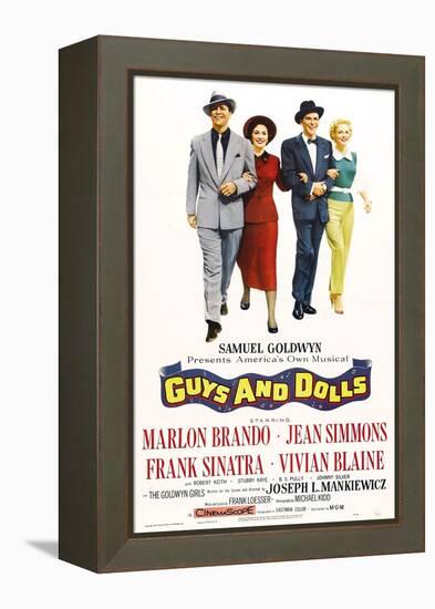 Guys And Dolls, 1955, Directed by Joseph L. Mankiewicz-null-Framed Premier Image Canvas