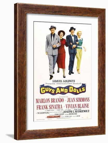 Guys And Dolls, 1955, Directed by Joseph L. Mankiewicz-null-Framed Giclee Print