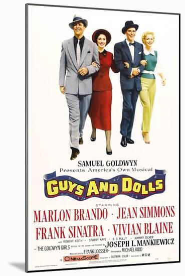 Guys And Dolls, 1955, Directed by Joseph L. Mankiewicz-null-Mounted Giclee Print