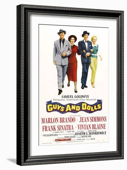 Guys And Dolls, 1955, Directed by Joseph L. Mankiewicz-null-Framed Giclee Print