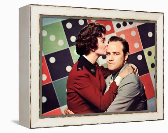Guys And Dolls, Jean Simmons, Marlon Brando, 1955-null-Framed Stretched Canvas
