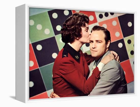 Guys And Dolls, Jean Simmons, Marlon Brando, 1955-null-Framed Stretched Canvas