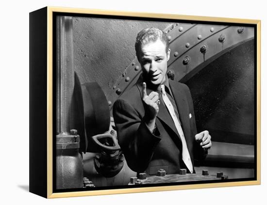 Guys and Dolls, Marlon Brando, 1955, Pointing-null-Framed Stretched Canvas