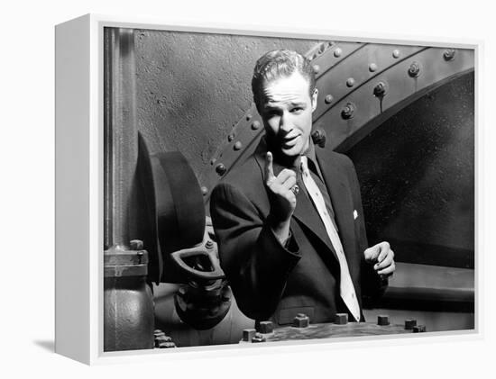 Guys and Dolls, Marlon Brando, 1955, Pointing-null-Framed Stretched Canvas