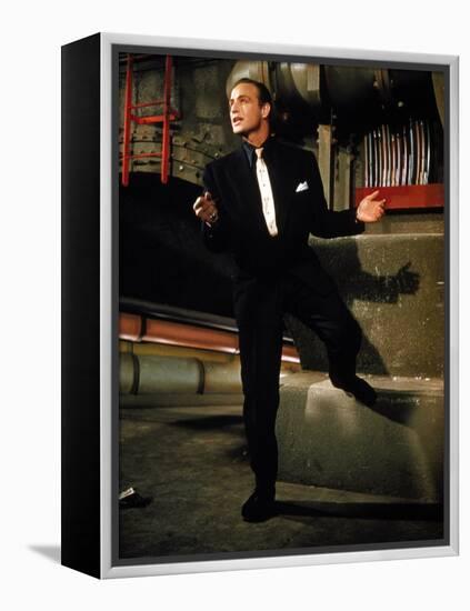 Guys And Dolls, Marlon Brando, 1955-null-Framed Stretched Canvas