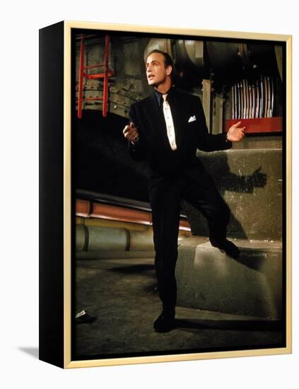 Guys And Dolls, Marlon Brando, 1955-null-Framed Stretched Canvas