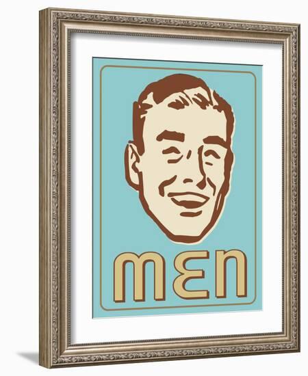 Guys Turquoise-Retroplanet-Framed Giclee Print