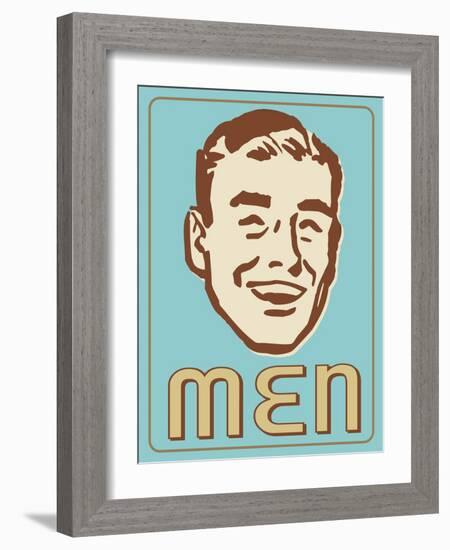 Guys Turquoise-Retroplanet-Framed Giclee Print