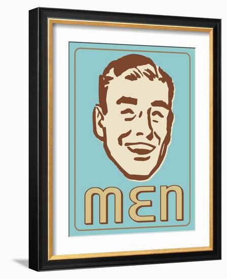 Guys Turquoise-Retroplanet-Framed Giclee Print