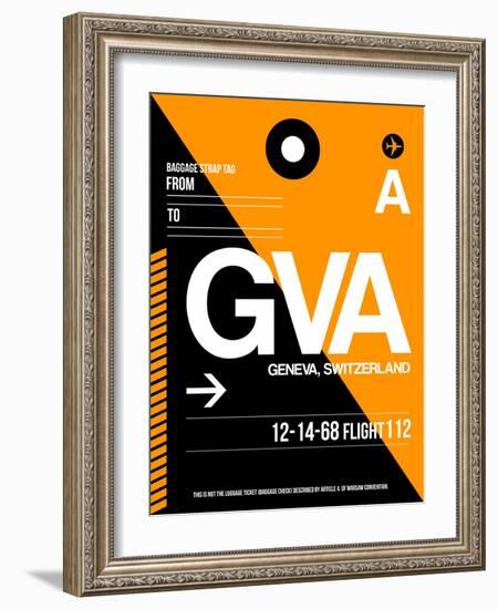 GVA Geneva Luggage Tag II-NaxArt-Framed Art Print