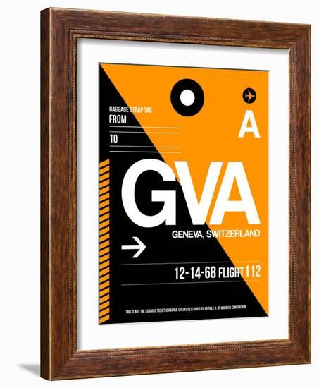 GVA Geneva Luggage Tag II-NaxArt-Framed Art Print