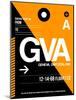 GVA Geneva Luggage Tag II-NaxArt-Mounted Art Print