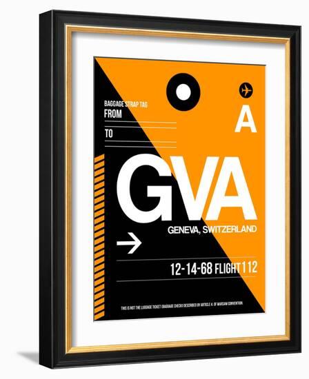 GVA Geneva Luggage Tag II-NaxArt-Framed Art Print