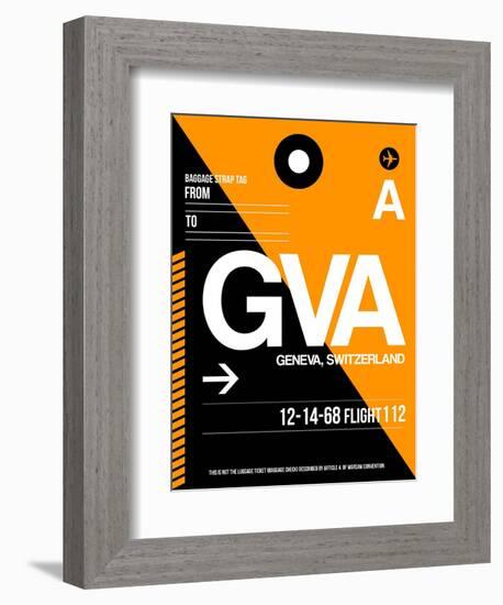 GVA Geneva Luggage Tag II-NaxArt-Framed Art Print