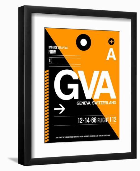 GVA Geneva Luggage Tag II-NaxArt-Framed Art Print