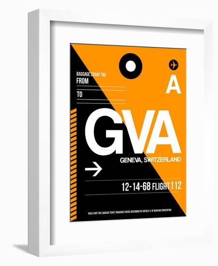 GVA Geneva Luggage Tag II-NaxArt-Framed Art Print