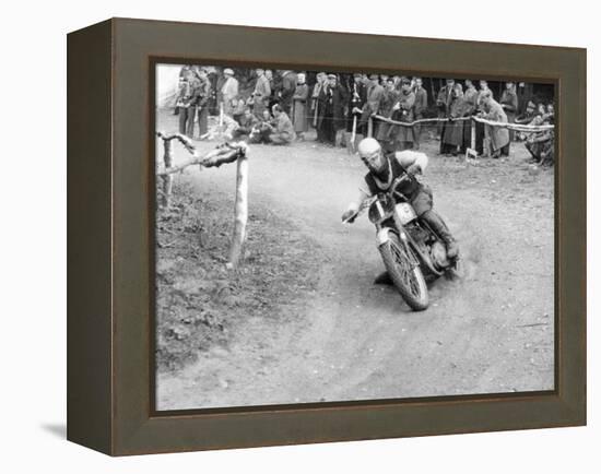 Gw Beamish on a Bsa 500Cc Motorbike, Brands Hatch, Kent, 1953-null-Framed Premier Image Canvas