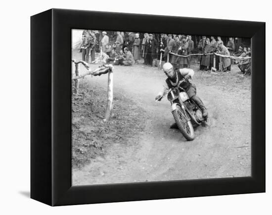 Gw Beamish on a Bsa 500Cc Motorbike, Brands Hatch, Kent, 1953-null-Framed Premier Image Canvas