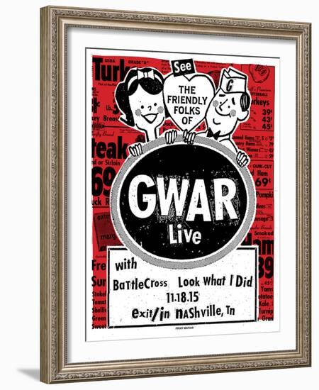 Gwar-Print Mafia-Framed Serigraph