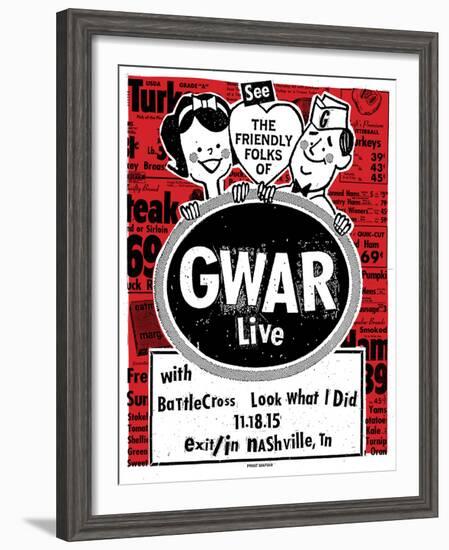 Gwar-Print Mafia-Framed Serigraph