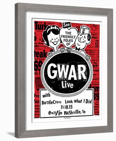 Gwar-Print Mafia-Framed Serigraph