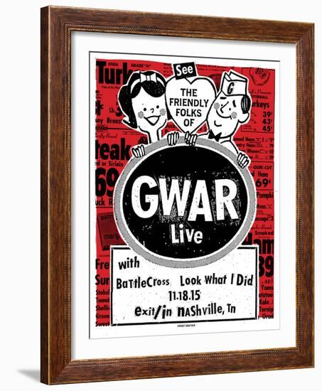 Gwar-Print Mafia-Framed Serigraph