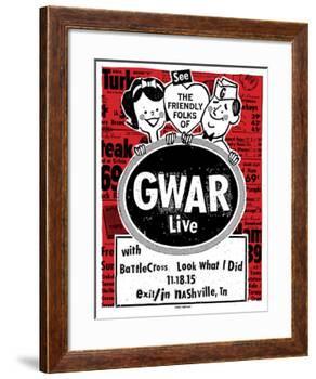 Gwar-Print Mafia-Framed Serigraph